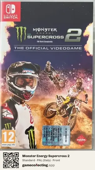 Monster Energy Supercross 2 Nintendo Switch, Italy box front