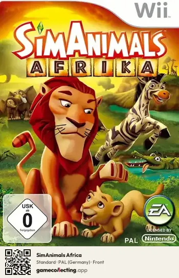 SimAnimals Africa Nintendo Wii, Germany box front