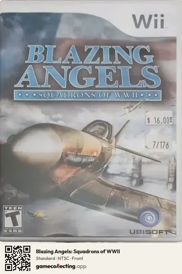 Blazing Angels: Squadrons of WWII Nintendo Wii, NTSC box front