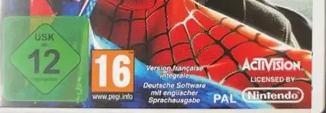 Spider-Man: Shattered Dimensions, the USK square on its front