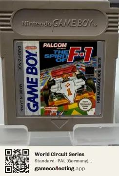 World Circuit Series Game Boy, PAL cartridge label