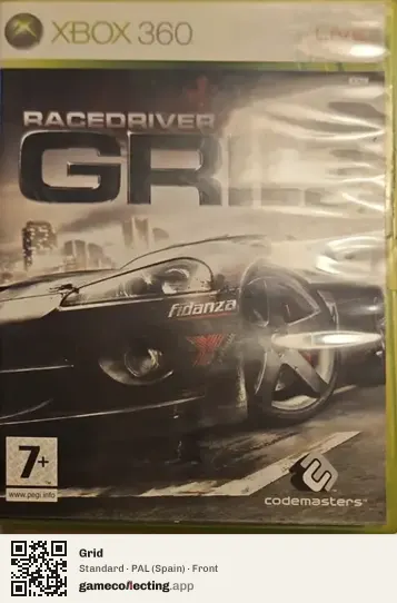 Grid Xbox 360, Spain box front