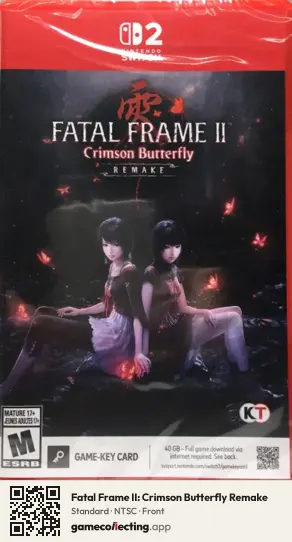 Fatal Frame II: Crimson Butterfly Remake Nintendo Switch 2, NTSC box front