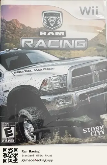 Ram Racing Nintendo Wii, NTSC box front
