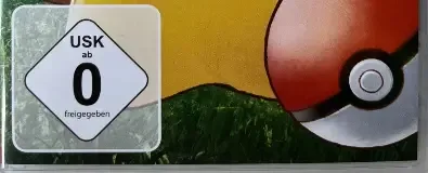 Pokémon: Let's Go, Pikachu!, the USK square on its front