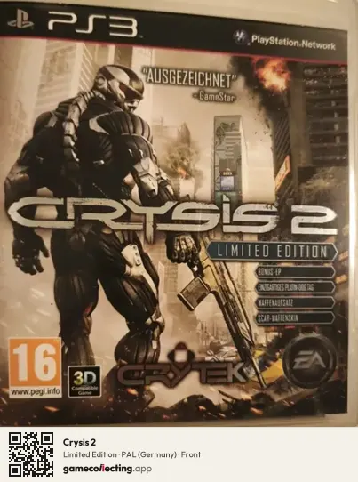 Crysis 2 PlayStation 3, Germany box front
