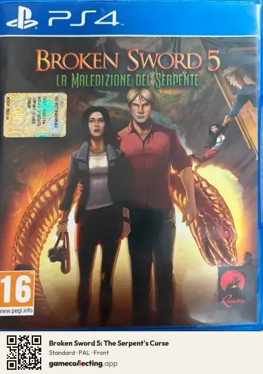 Broken Sword 5: The Serpent's Curse PlayStation 4, PAL box front