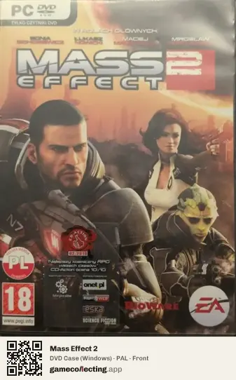 Mass Effect 2 Computer, PAL box front