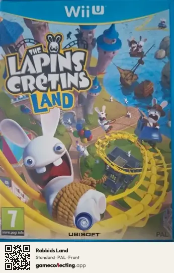 Rabbids Land Nintendo Wii U, PAL box front