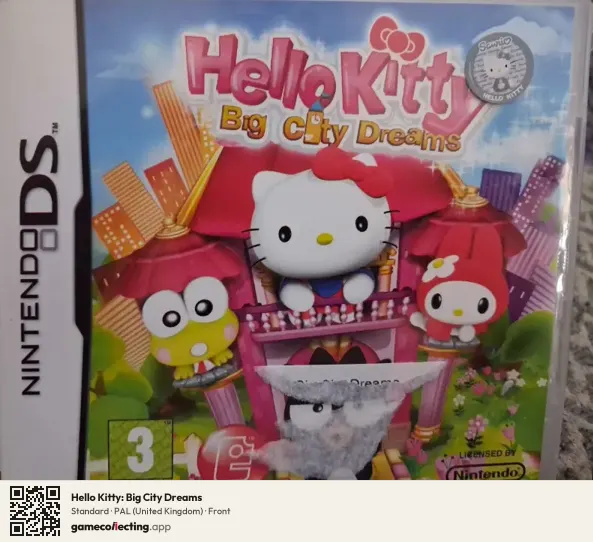 Hello Kitty: Big City Dreams Nintendo DS, United Kingdom box front