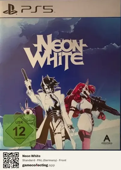 Neon White PlayStation 5, Germany box front