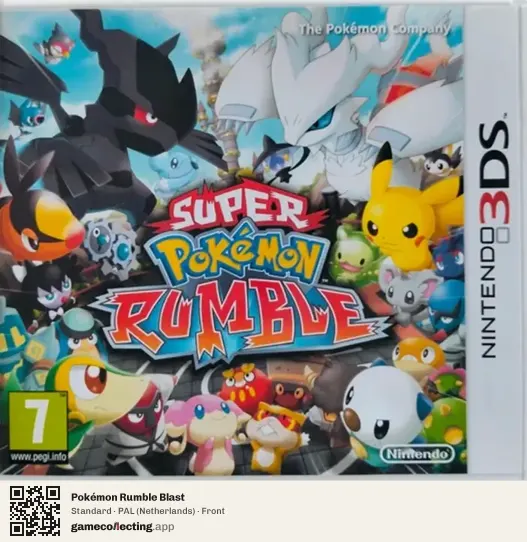 Pokémon Rumble Blast Nintendo 3DS, Netherlands box front