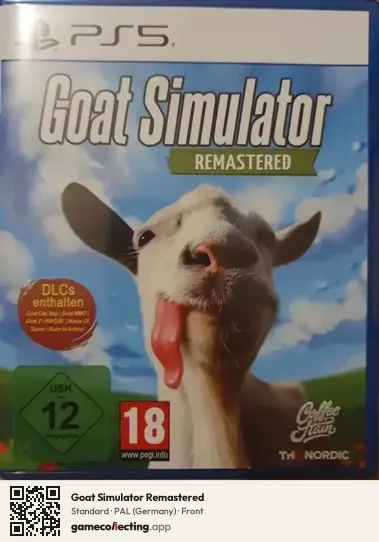 Goat Simulator Remastered PlayStation 5, Germany box front