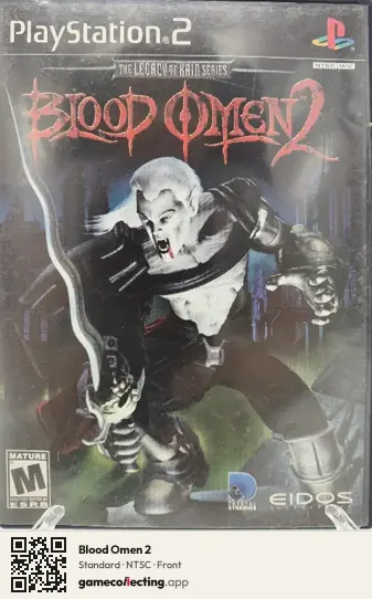 Blood Omen 2 PlayStation 2, NTSC box front
