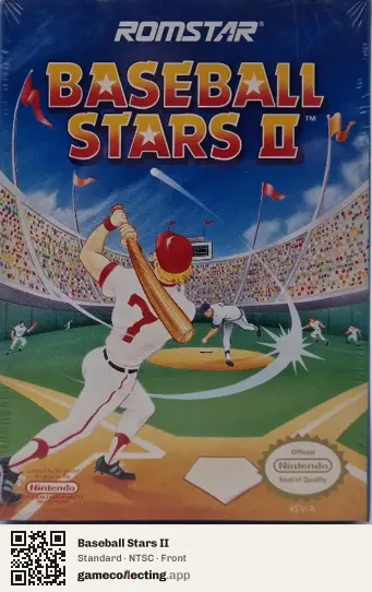 Baseball Stars II Nintendo Entertainment System, NTSC box front