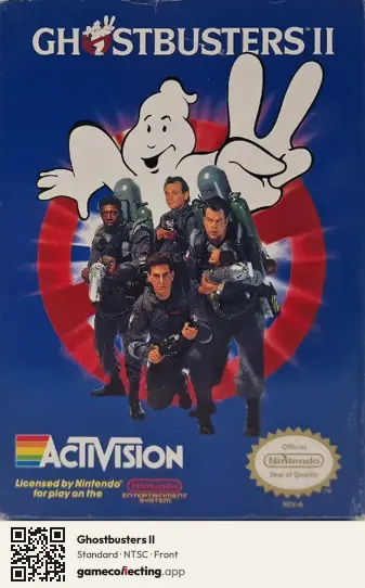 Ghostbusters II Nintendo Entertainment System, NTSC box front
