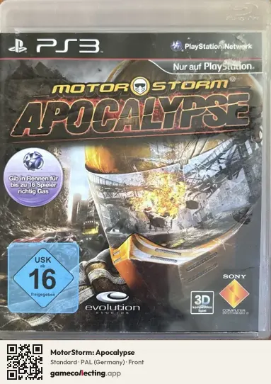 MotorStorm: Apocalypse PlayStation 3, Germany box front
