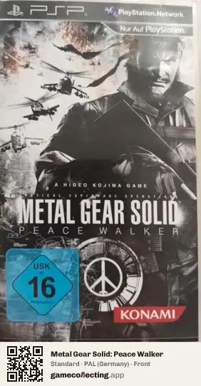 Metal Gear Solid: Peace Walker PlayStation Portable, Germany box front