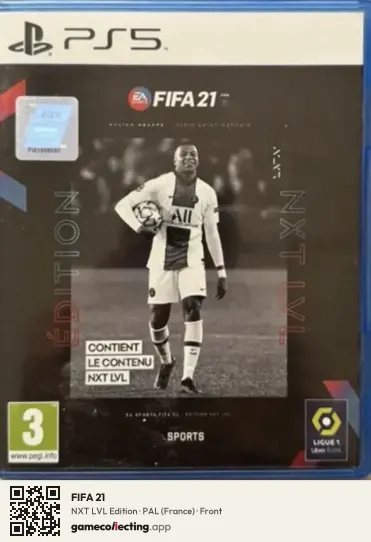 FIFA 21 PlayStation 5, France box front