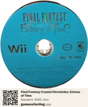 Final Fantasy Crystal Chronicles: Echoes of Time Nintendo Wii, NTSC disc
