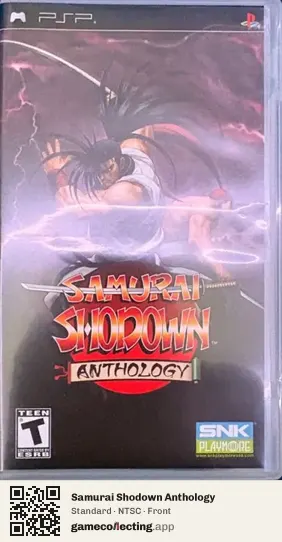 Samurai Shodown Anthology PlayStation Portable, NTSC box front