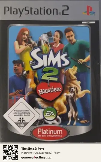 The Sims 2: Pets PlayStation 2, Germany box front