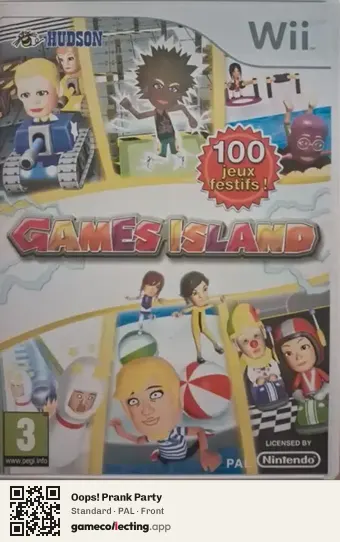Oops! Prank Party Nintendo Wii, PAL box front