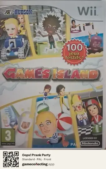 Oops! Prank Party Nintendo Wii, PAL box front