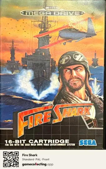 Fire Shark Sega Mega Drive / Genesis, PAL box front