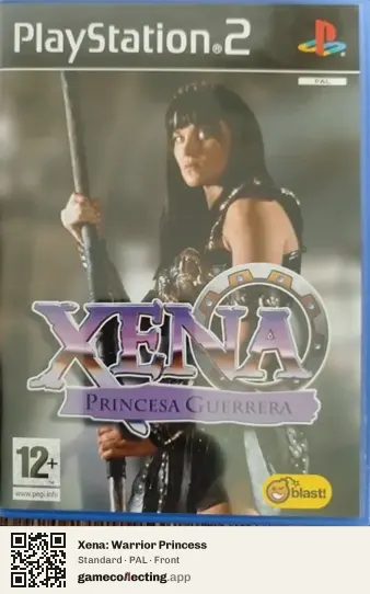 Xena: Warrior Princess PlayStation 2, PAL box front