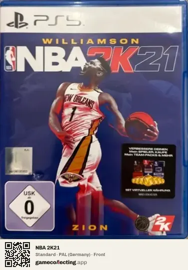 NBA 2K21 PlayStation 5, Germany box front