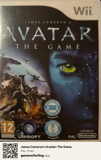 James Cameron's Avatar: The Game Nintendo Wii, PAL box front