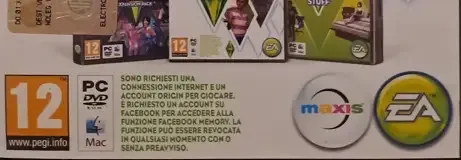 The Sims 3, the USK square on its front