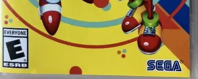 Sonic Mania, the ESRB box on its front