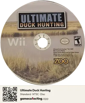 Ultimate Duck Hunting Nintendo Wii, NTSC disc