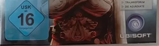 Assassin's Creed: Brotherhood, the USK square on its front