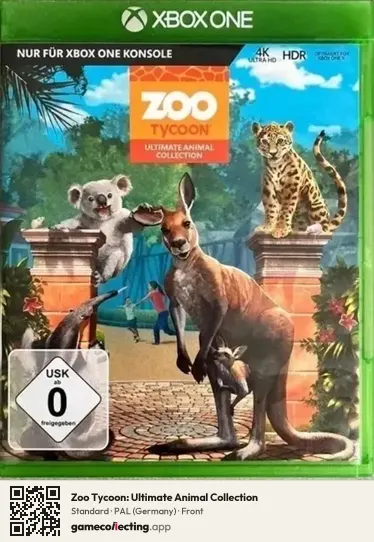Zoo Tycoon: Ultimate Animal Collection Xbox One, Germany box front