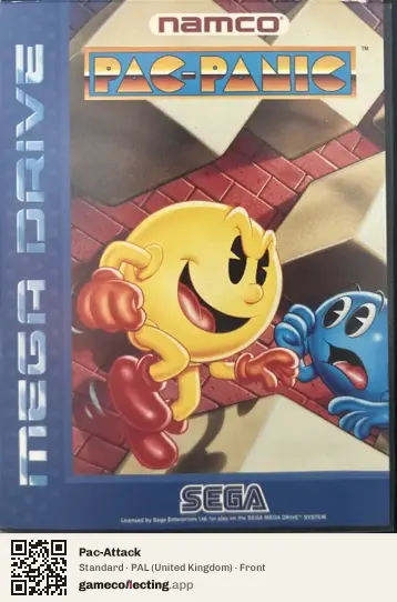 Pac-Attack Sega Mega Drive / Genesis, United Kingdom box front