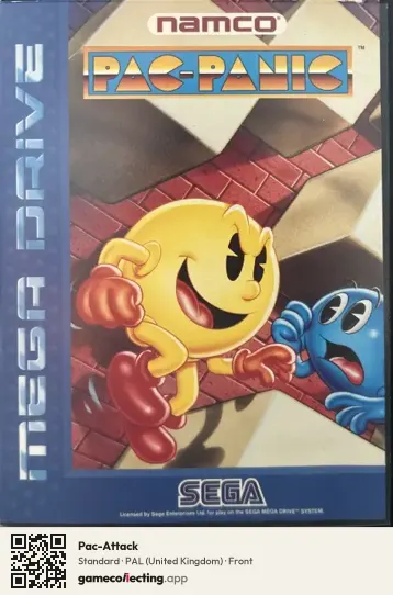 Pac-Attack Sega Mega Drive / Genesis, United Kingdom box front