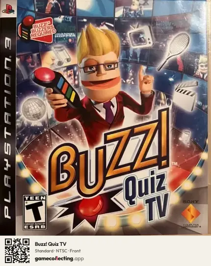 Buzz! Quiz TV PlayStation 3, NTSC box front