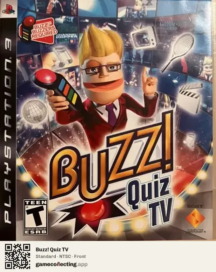 Buzz! Quiz TV PlayStation 3, NTSC box front
