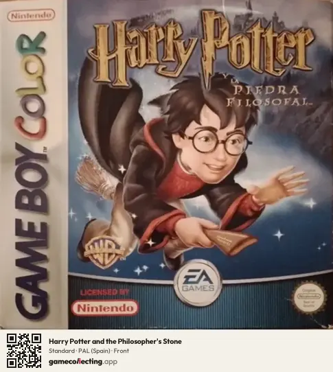 Harry Potter and the Philosopher's Stone Game Boy Color, Spain box front