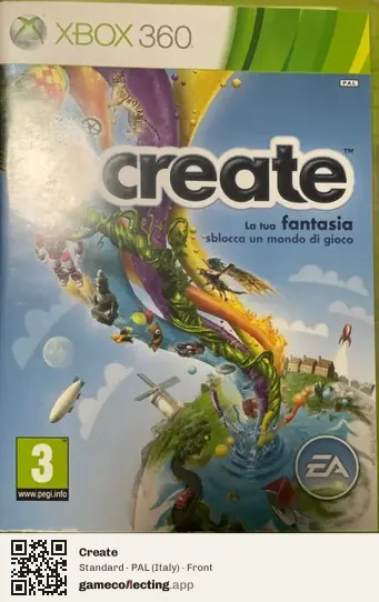 Create Xbox 360, Italy box front