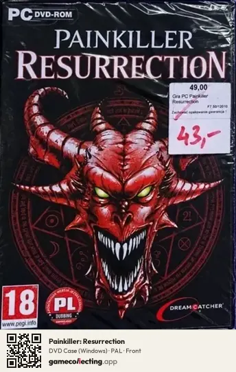 Painkiller: Resurrection Computer, PAL box front