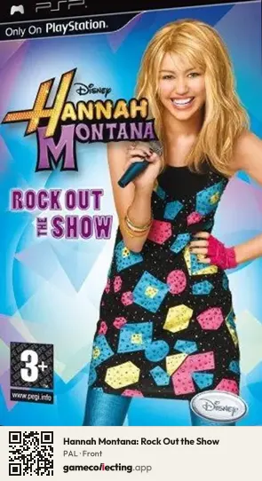 Hannah Montana: Rock Out the Show PlayStation Portable, PAL box front