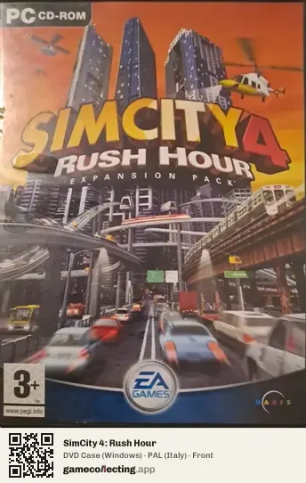 SimCity 4: Rush Hour Computer, Italy box front