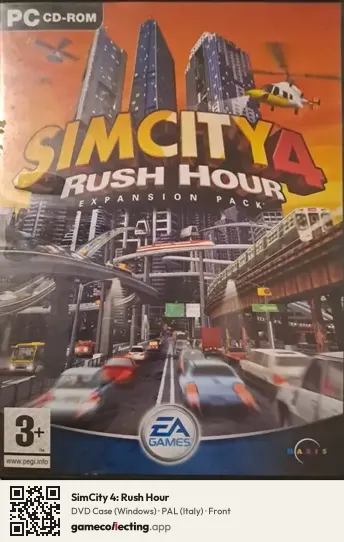 SimCity 4: Rush Hour Computer, Italy box front