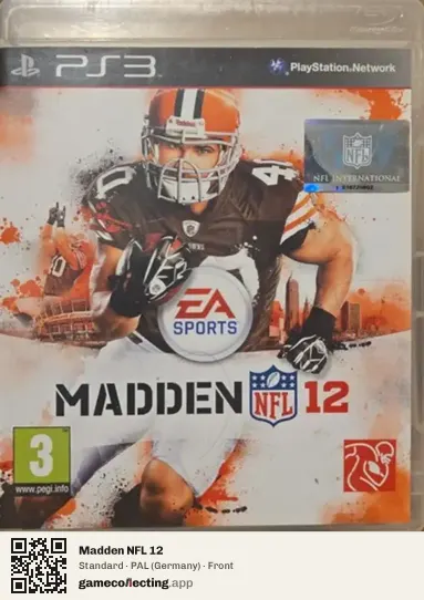 Madden NFL 12 PlayStation 3, Germany box front