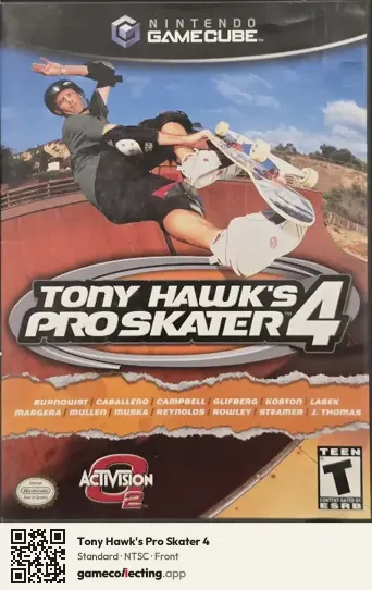 Tony Hawk's Pro Skater 4 Nintendo GameCube, NTSC box front