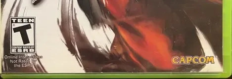 Street Fighter IV, the ESRB box on its front